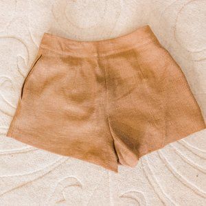 NWOT Something Navy High Waisted Brown Shorts with lining Size 0